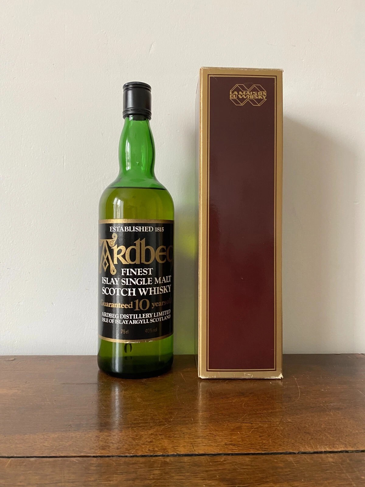 ARDBEG 10 ANS GREEN GLASS 60's 40% 75CL