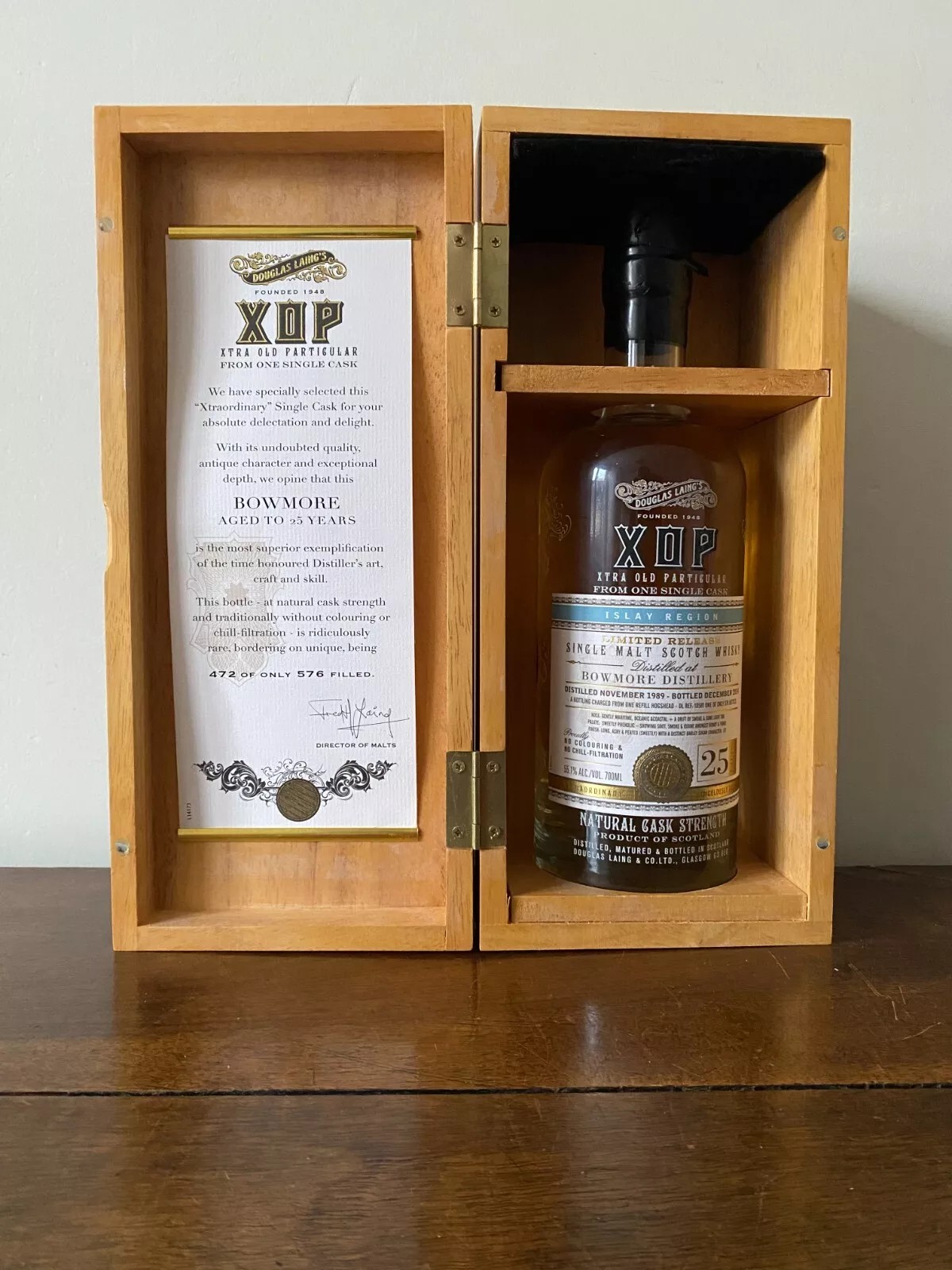 BOWMORE 25 ANS XOP 55,1% 70CL