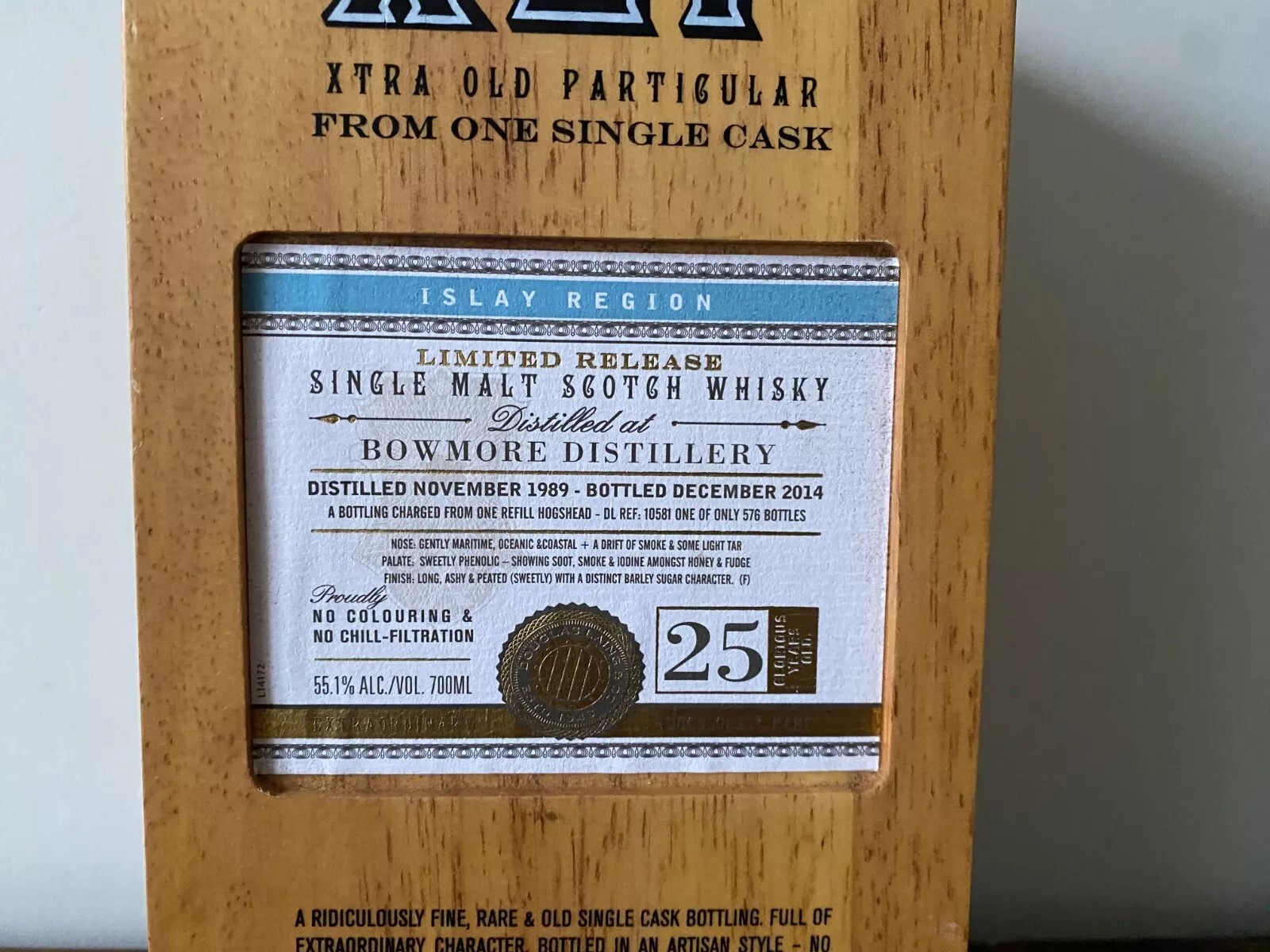 BOWMORE 25 ANS XOP 55,1% 70CL – Image 6