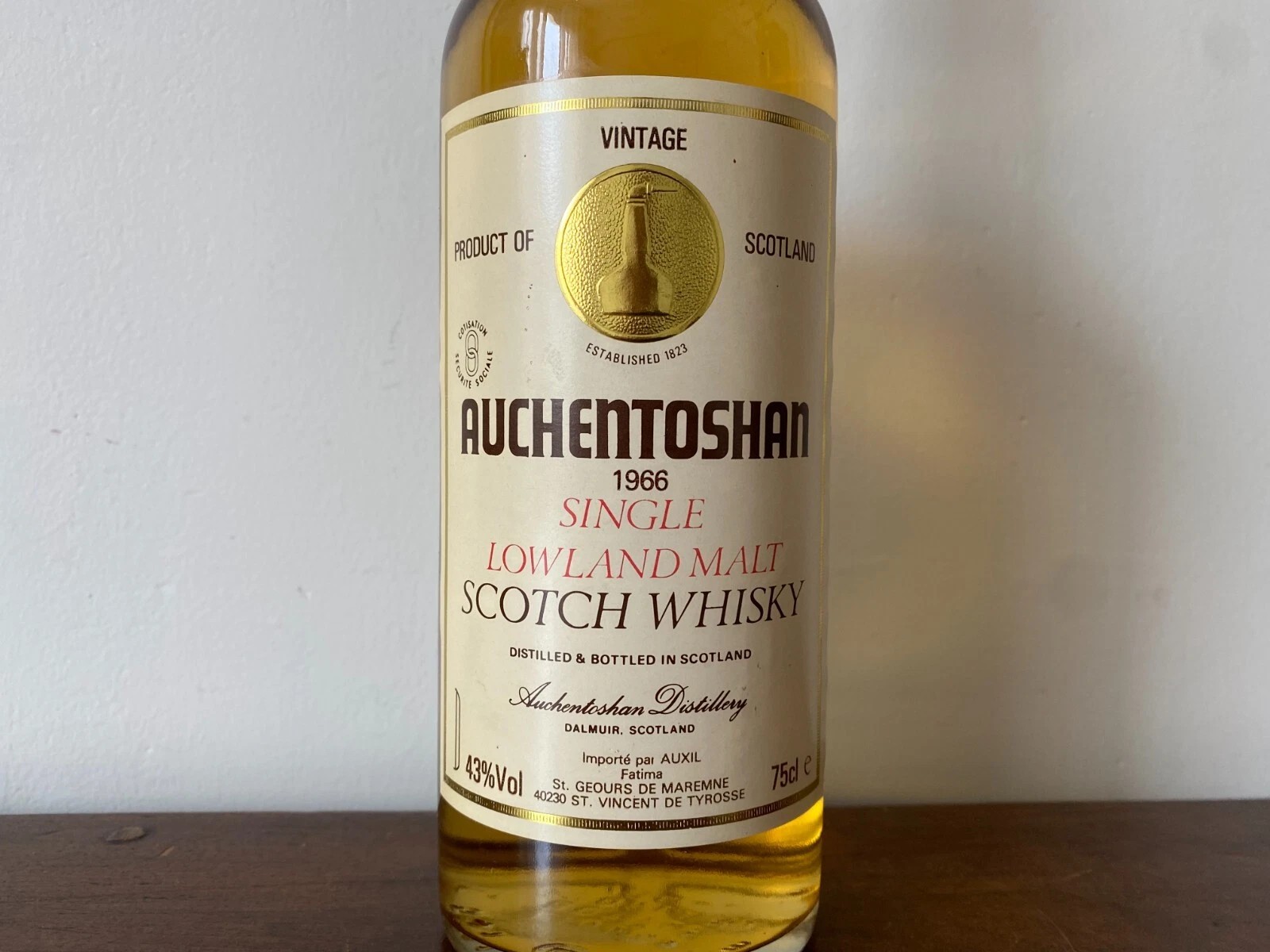AUCHENTOSHAN AUXIL 1966 43% 75CL – Image 3