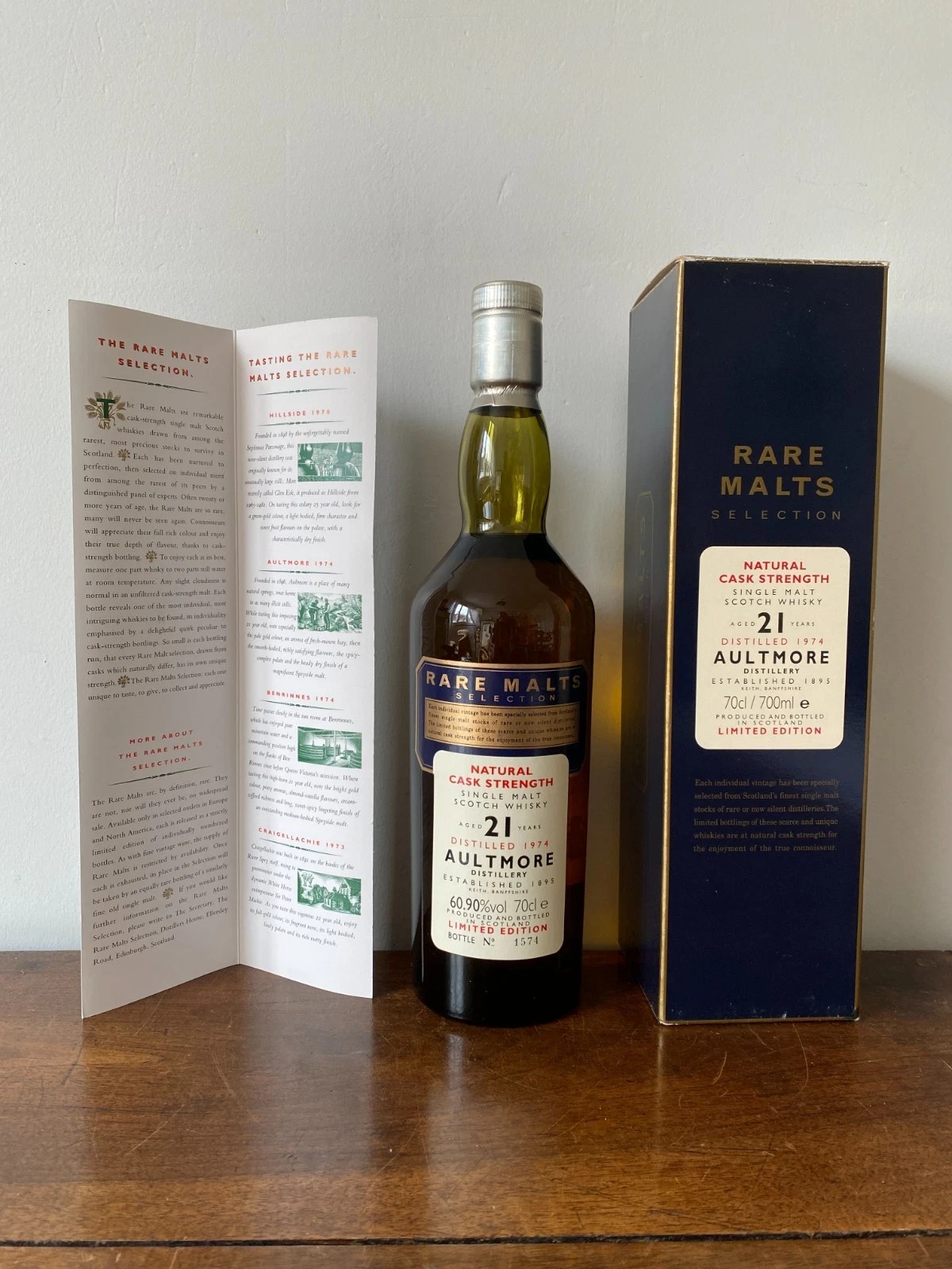 AULTMORE 1974 WHISKY 21 ANS 60,9% 70CL