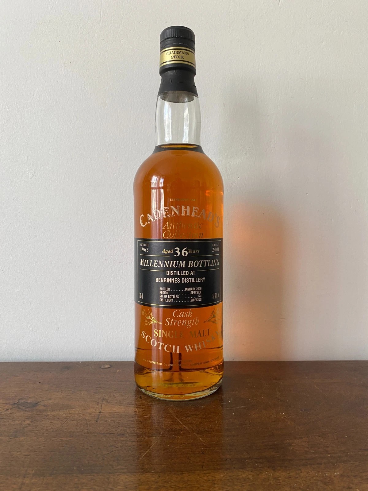 BENRINNES 1963 36 ANS 60,4% 70CL